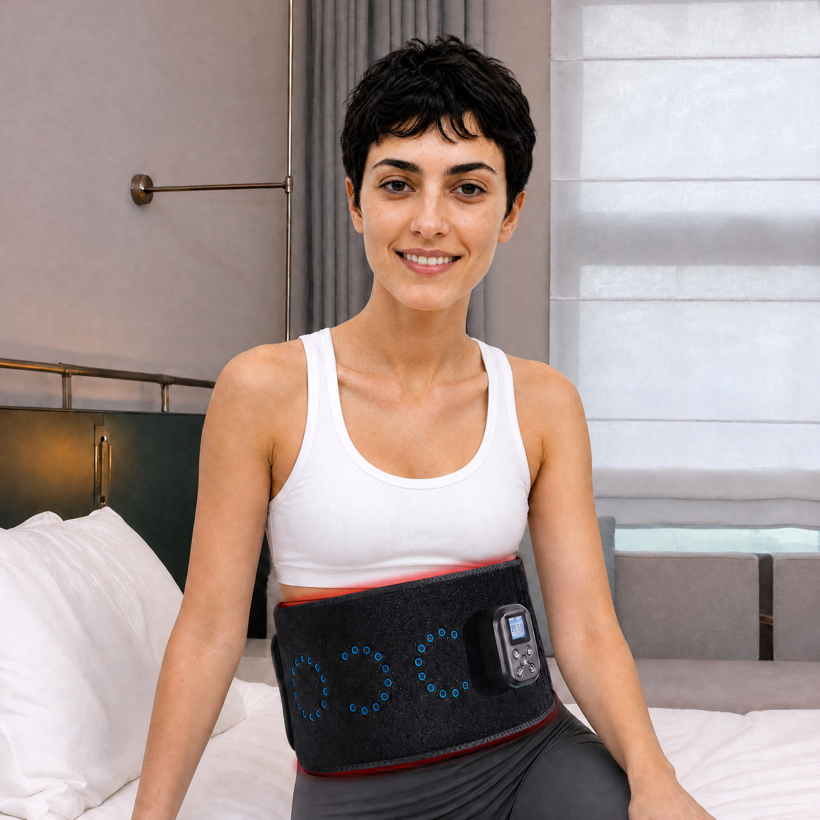 Advanced Red Light Recovery Belt - Infrared Therapy for Skin Rejuvenation & Weight Management - UKCA, TGA & RoHS Certified
