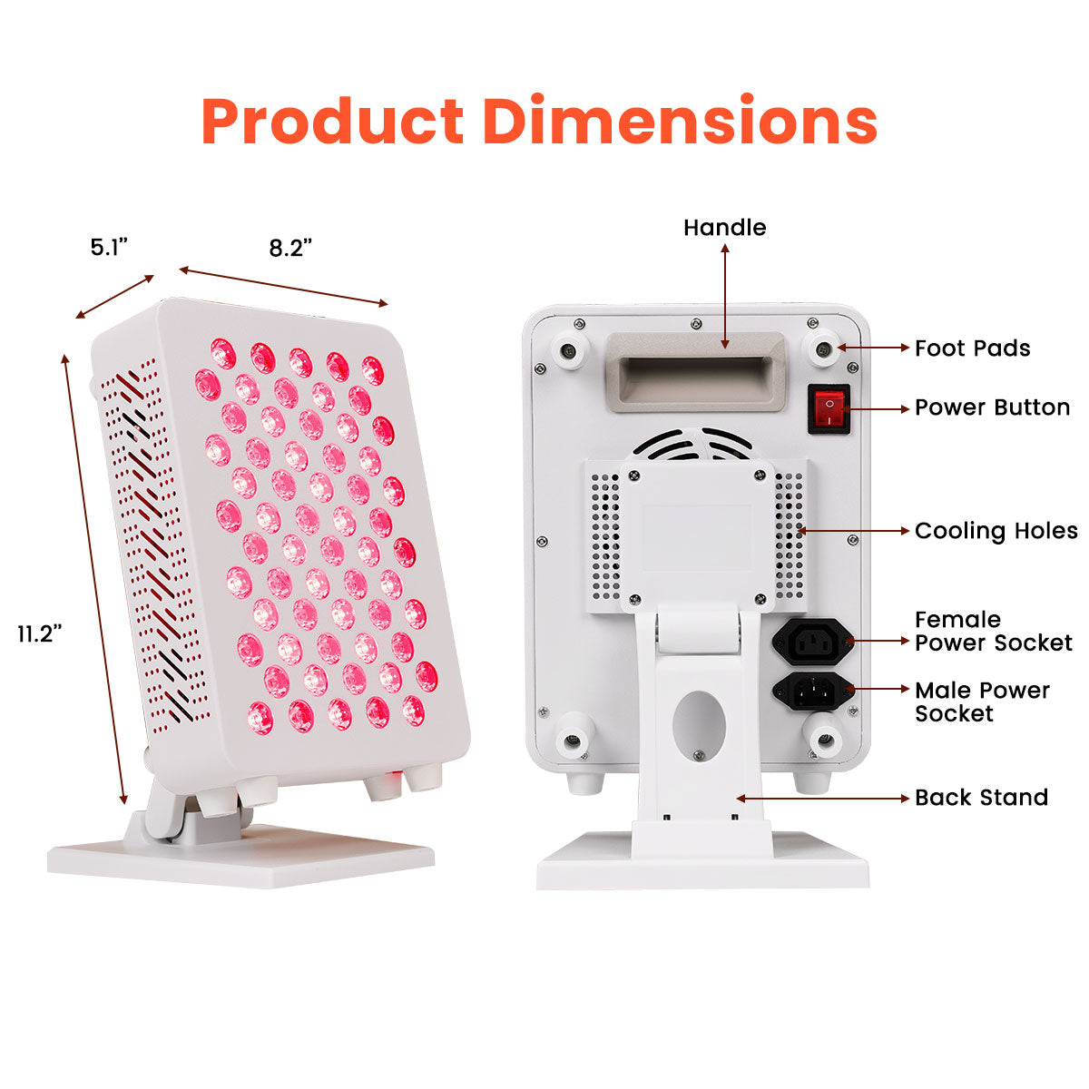 RL60S Professional Red Light Therapy Panel - UKCA, TGA & RoHS Certified